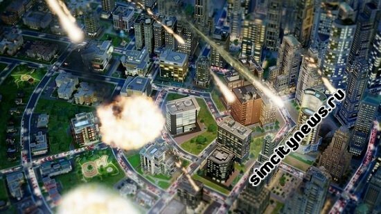 Метеоритный дождь SimCity
