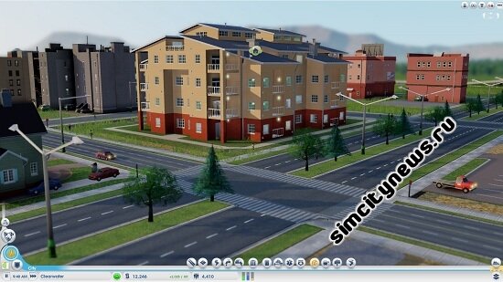 Красивый жилой дом в SimCity