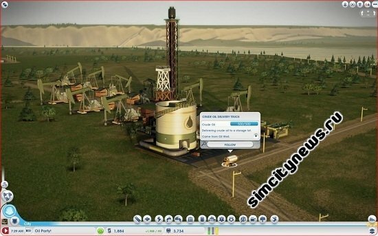 Город добывающий нефть