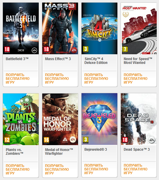 Игры EA (Electronic Arts)