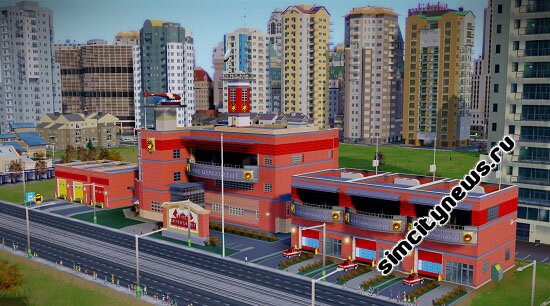 Большая пожарная часть SimCity