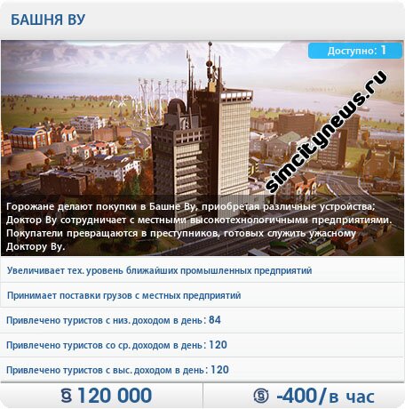 Функции башни Ву