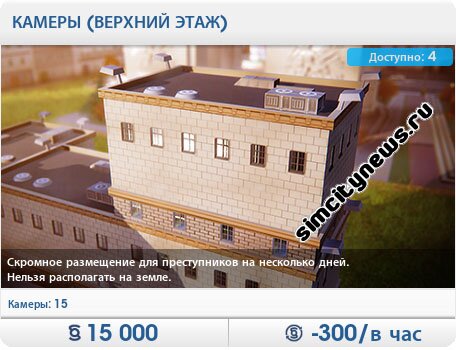 Камеры (верхний этаж)
