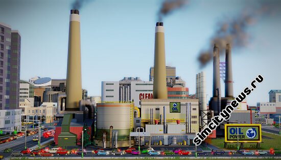 Нефтяная электростанция SimCity
