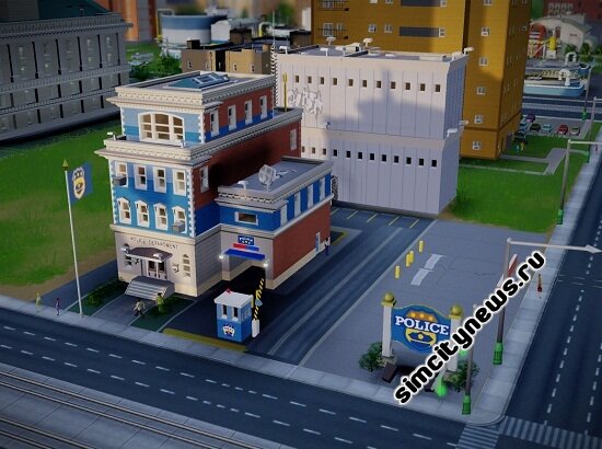 Работа отделения полиции SimCity