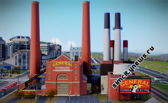 SimCity угольная электростанция