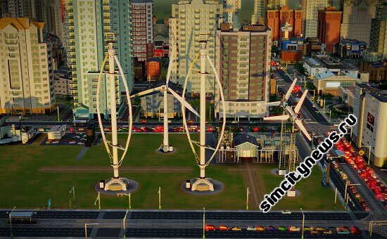 SimCity ветровая энергия