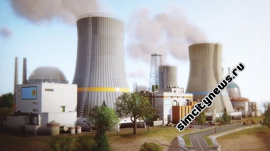 Simcity 5 атомная электростанция