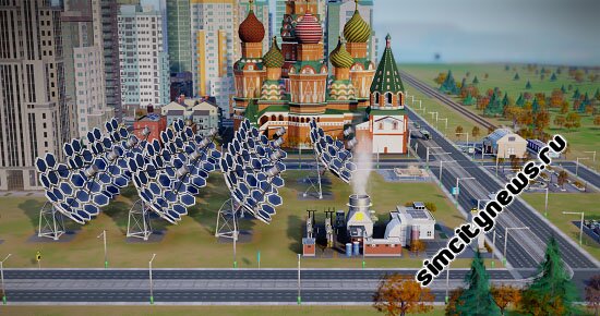 Солнечная электростанция в SimCity