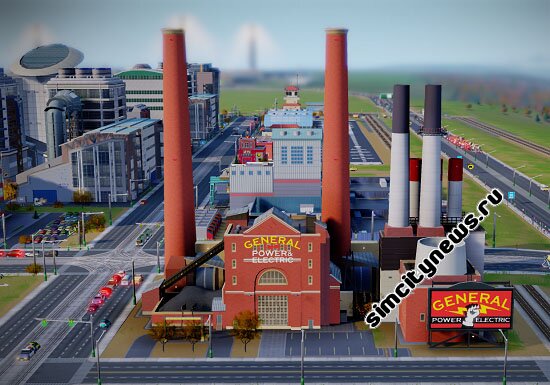 Угольная электростанция SimCity
