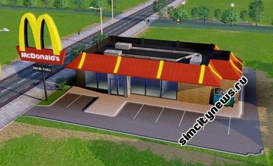 Мод Симсити McDonalds