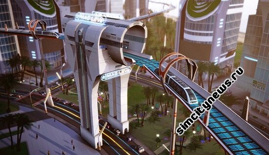 Транспорт SimCity Города будущего