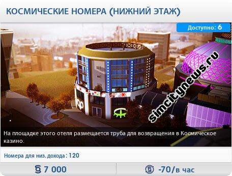 Космические номера нижний этаж