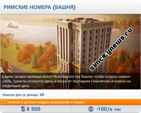 Римские номера башня