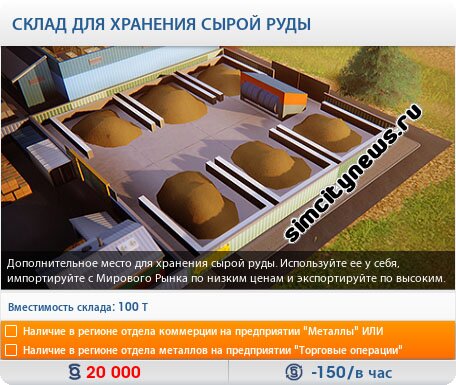 Склад сырой руды