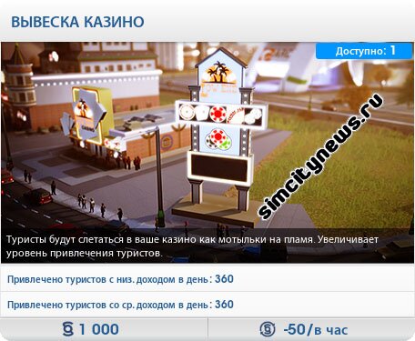 Вывеска казино