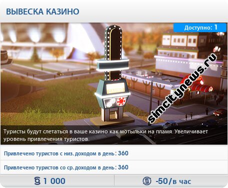 Вывеска у казино