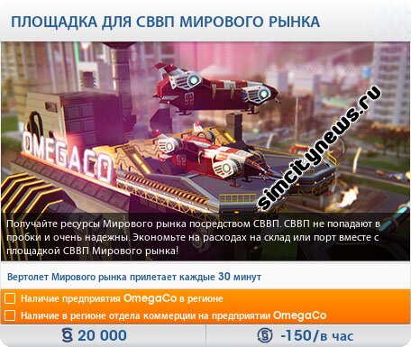 Площадка для СВВП мирового рынка